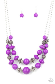 Upscale Chic - Purple Necklace