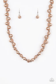 Uptown Opulence Brown Necklace