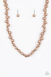 Uptown Opulence Brown Necklace