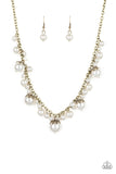 Uptown Pearls Brass Necklace