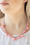 Uptown Pearls Orange Necklace