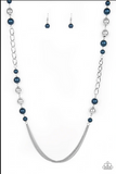Uptown Talker Blue Necklace