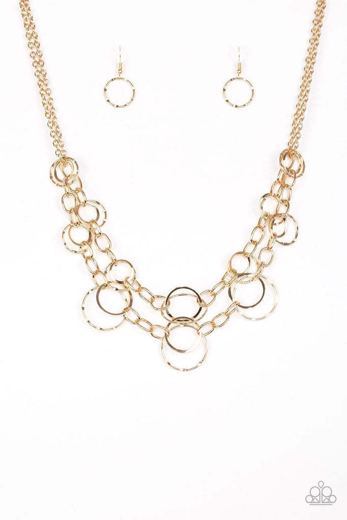 Urban Center Gold Necklace | Paparazzi Accessories | $5.00