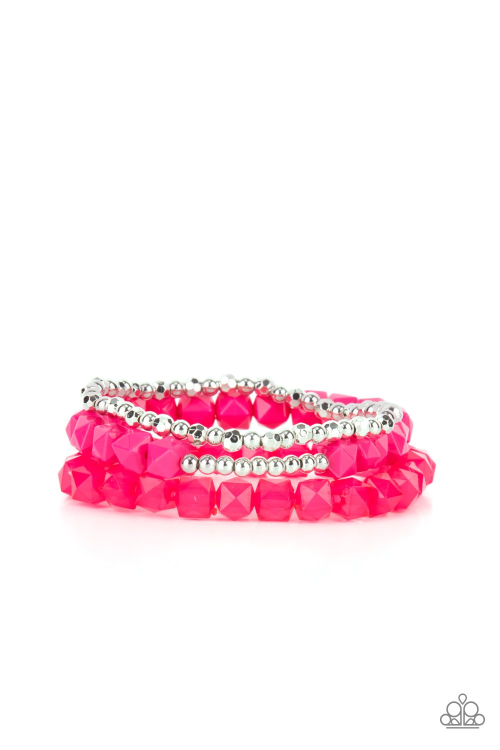 Paparazzi Rockin Rock Candy Pink Bracelet