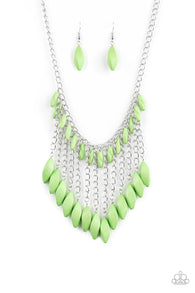 Venturous Vibes Green Necklace