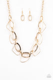 Very Avant-Garde Gold Necklace-ShelleysBling.com-ShelleysPaparazzi.com