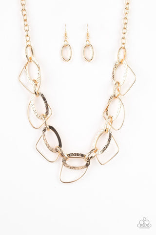 Very Avant-Garde Gold Necklace-ShelleysBling.com-ShelleysPaparazzi.com