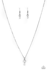 Very Low Key Silver Necklace-ShelleysBling.com-ShelleysPaparazzi.com