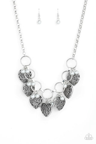 Very Valentine Silver Necklace