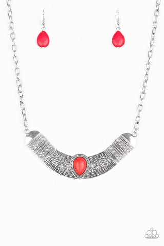 Very Venturous Red Necklace-ShelleysBling.com-ShelleysPaparazzi.com