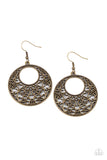 Vineyard Romance - Brass Earrings