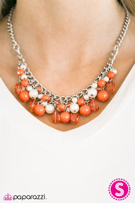 Vintage Vindication Orange Necklace-ShelleysBling.com-ShelleysPaparazzi.com