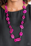 Waikiki Winds Pink Necklace-ShelleysBling.com-ShelleysPaparazzi.com