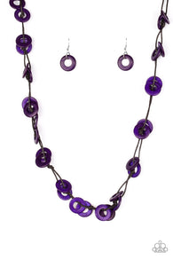 Waikiki Winds Purple Necklace