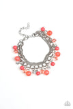 Wait and Sea Orange Necklace and Bracelet Set-ShelleysBling.com-ShelleysPaparazzi.com