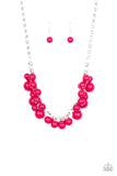 Walk This Broadway Pink Necklace