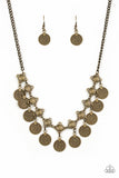 Walk the Plank Brass Necklace