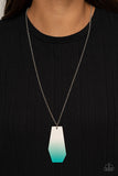 Watercolor Skies - Blue Necklace