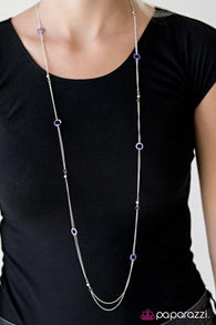 West Coast Fashion - Purple Necklace-Paparazzi Accessories-ShelleysPaparazzi.com