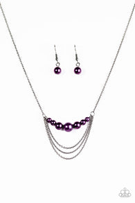 When Posh Comes to Shove Purple Necklace-ShelleysBling.com-ShelleysPaparazzi.com