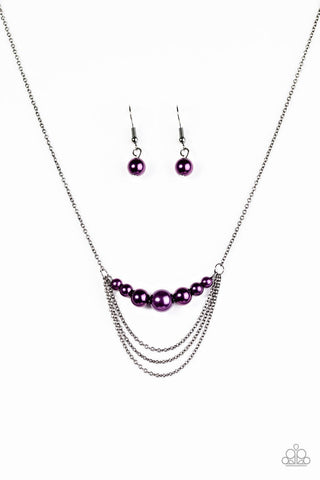 When Posh Comes to Shove Purple Necklace-ShelleysBling.com-ShelleysPaparazzi.com