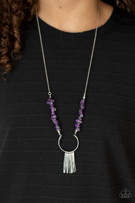 With Your Art and Soul Purple Necklace