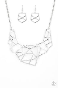 World Shattering Silver Necklace