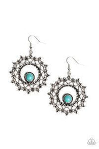 Wreathed In Whimsicality Blue Earrings