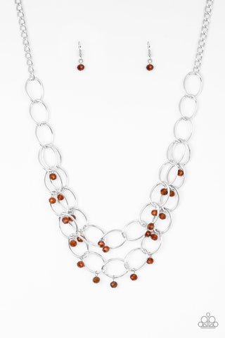 Yacht Tour Brown Necklace-ShelleysBling.com-ShelleysPaparazzi.com