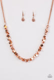 Year to Shimmer Copper Necklace and Bracelet Set-ShelleysBling.com-ShelleysPaparazzi.com