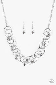 You Can't Handle The Sparkle Silver Necklace-ShelleysBling.com-ShelleysPaparazzi.com