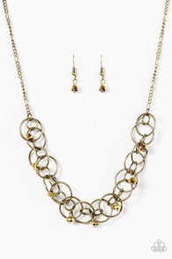 You Can't Handle the Sparkle Brass Necklace-ShelleysBling.com-ShelleysPaparazzi.com