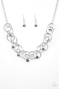 You Can't Handle the Sparkle Purple Necklace-ShelleysBling.com-ShelleysPaparazzi.com