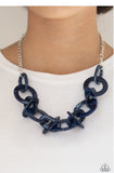 chromatic charm blue necklace